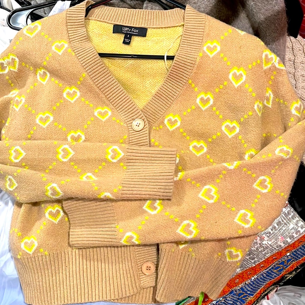 Witty Fox Cropped Cardi